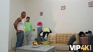 Vip4k. the workout didn't go as planned after she eyed that thick knob