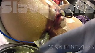 Japanese BDSM Slave Peehole Insertion - Close-Up Pussy Orgasm & Squirting in 4K