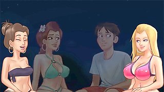 Summertime saga schoolgirl partying with Misskitty2k