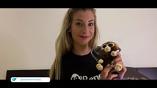 Blonda Shona River gets labia and ass eaten hard by italiano deepthroat fellatio Cum In Mouth swallow – benefit monkey