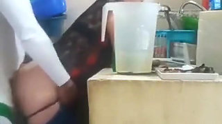 Maid Fucked by Her Boss, My Wife Almost Caught Us
