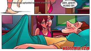 Spying behind the door - The Naughty Home Tittle 8