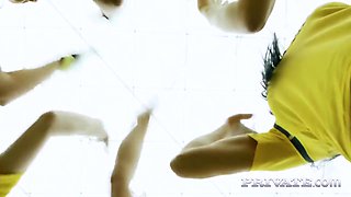 Get To Work Taking Two Guys Each In This Orgy - Cayla Lions, Emylia Argan And Thomas Crown