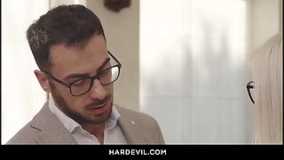 Eliz Bensons Naughty Secretary Surrender: Double-Penetration Pounding from Lorenzo Viota and Francis X in