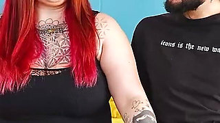 Alt BBW Beauty Fucks a Tourist: Leia Saez, Milking Italian Cock on Fakings