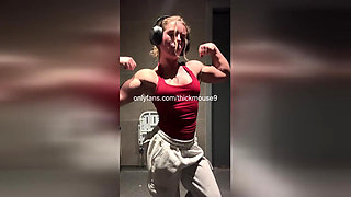 18yo Gym Gloryhole Gangbang: Virgin Pussy Ripped Live TikTok