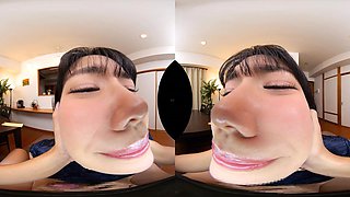 Passionate Asian beauty explores intense VR sensual pleasures