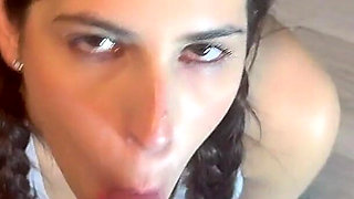 Jasmica, a Beautiful Big-assed Latina, Cumshot Compilation in My Mouth