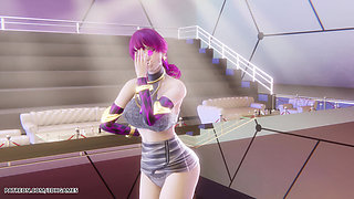 Mmd Mamamoo - Starry Night Evelynn Sexy Striptease League of Legends Hentai Uncensored