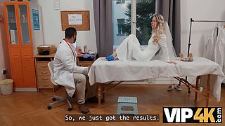 Vip4k. the fantastic bride, nata gold, seduced her medic right before her wedding