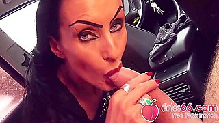 Risky Public Sex: Hot Brunette Milf