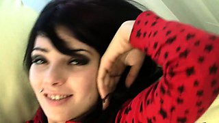 Filthy solo emo teen fingering