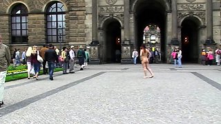 European Brunette Fucks Outdoors