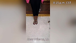 Nola Car Session with Que's Hood Creole Soles Nude Toes Dry Footjob
