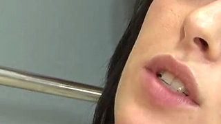 Sweet brunette teen gets fucked and creampied