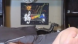 Sex Toy Taps and Sucks Cougar Pussy