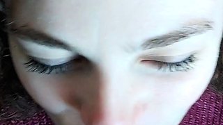 Amateur girlfriend homemade pov blowjob