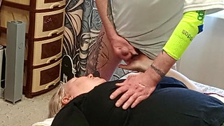 jerking off my dick to cum on my stepmom