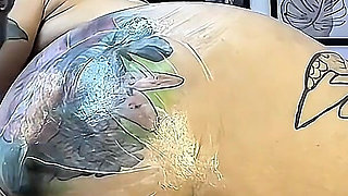 Anal Masturbation Tearing My Tight Ass with a Giant Monster Dildo. Anal Orgasms with Divers