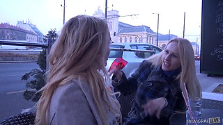 MILFs Amber Jayne and Angel Wicky tag-team a lucky guy in POV!