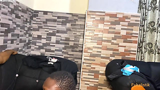 Housewife sneaky seduces big cock guard and fucks him after husband left for work