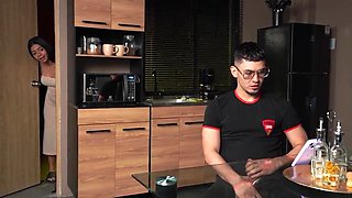 Oh no, that wasn't my intention! - Embarrassed stepbrother completes up having hump with his slender sister