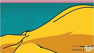 The Simpsons Flanders Fucking Marge Creampie Video With Car Toon And Marge Simpson