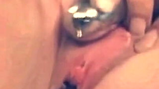 Beautiful Blonde Plays with Dildo and Vibrator and Makes a Big Cock Cum