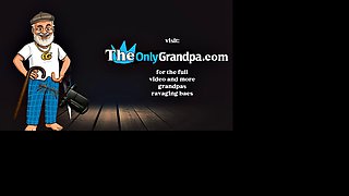 Old senior grandpa fucking hot slut