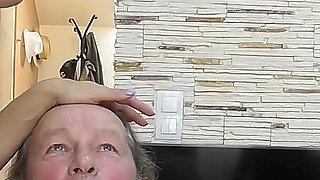 Wild Blonde MILF's Spitting in Their Slaves Mouth