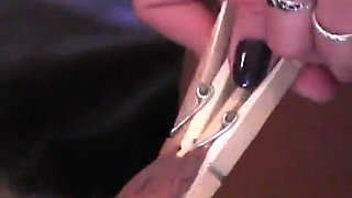 Submissive lezbian act of the mistress and her hairy obedient slave