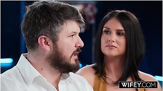 Hubby Watches As His Horny Wife Gets Double Penetrated In Front Of Him With Sienna Rae And Parker Ambrose