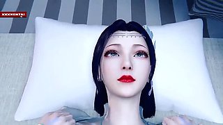 Hot Asian Angel 3D Hentai - Big Tits MILF Gets BBC Fuck Animation