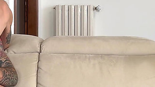 Blonde Slut Does a Ballet in Front of Her Man to Get Him Horny and Get Fucked