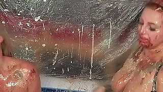 Sploshing Wet & Messy Party - Loula and Nikki