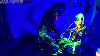 Uv Wet and Messy Gimpy Gas Mask Fun with Patricia