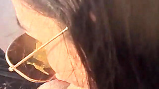 MILF Sucks Cock and Swallows Cum on the Beach POV