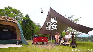 Big Ass Camping Battle - Asian Beauties Su Nian Jin & Mo Xi Ci Get Wild First Day