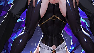 KDA ahri hentai animation