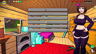 HornyCraft Minecraft Parody - Steve Gets Sloppy Deepthroat Blowjob from Jenny for a Diamond