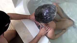 Amateur big tit brunette fucked