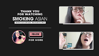 Real Smoking Asian Girl: Sexy Bath Time Smoking Seduction