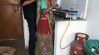 Housewife Cleaning in the Kitchen Misses the Cock and Takes the Neighbor's Cock and Gets Fucked