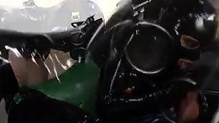 Perverser deutscher Latex-Anal
