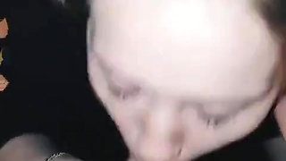 Smoking Blonde Teen Sucks Cock and Swallows Mouthful of Cum