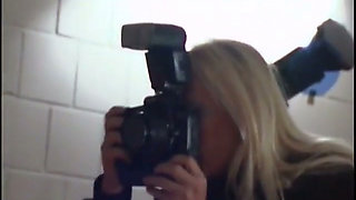 Brunette lesbian has a girlfriend ride her strap-on