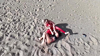 Female Wrestling Beach Wrestling Clash in Rhodes