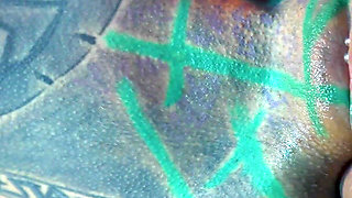 Bwc Security Caught a Tattooed Girl Fucking Her Pussy so Good so He Fuck Her Anal