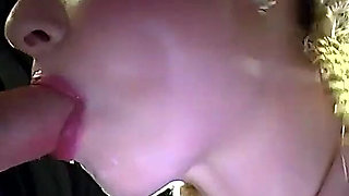 Ggg - Blonde Slut Sucks Multiple Cocks and Gets Her Face Covered in Cum