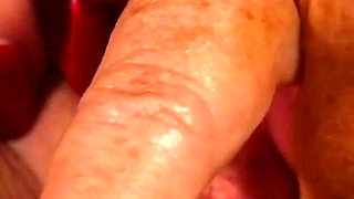 Super Hot Big Breasted Granny Mandi Mcgraw Fingers Her Old Pussy Until She Cums